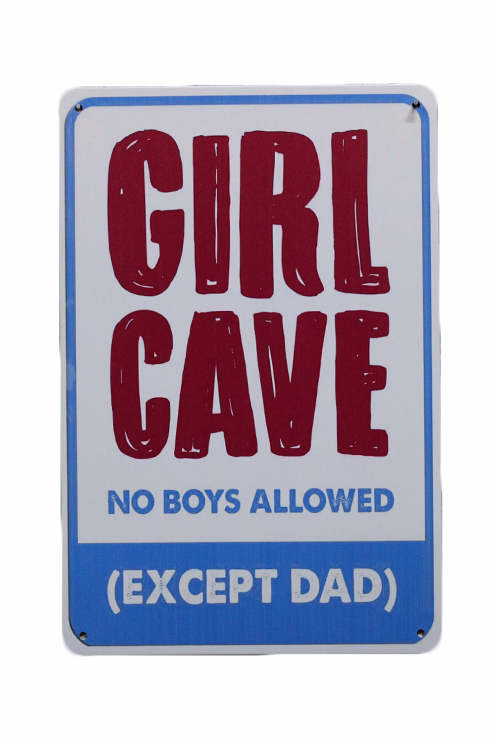 Metalen bord Girl cave 1 Metalen bord Girl cave