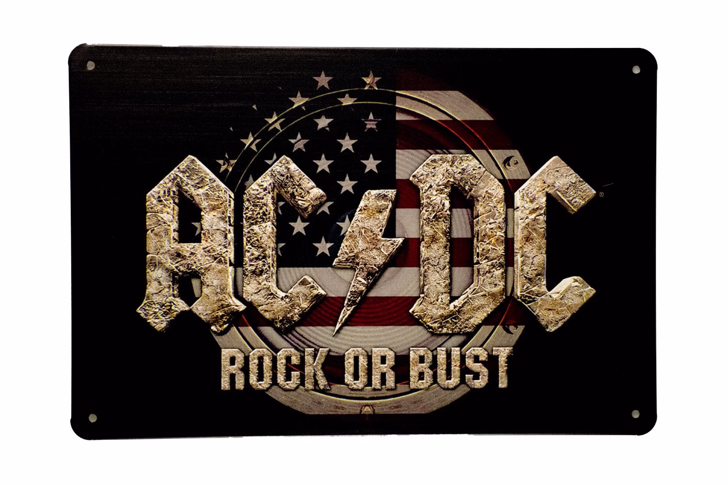 metalen bord acdc rock 1 metalen bord acdc rock