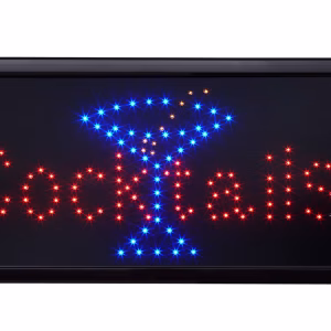 Led wandbord cocktails