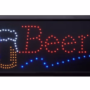 led wandbord beer