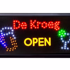 led bord de kroeg open