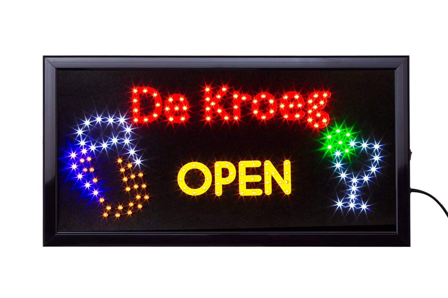 LED bord de kroeg open 50x25 cm 1 led bord de kroeg open
