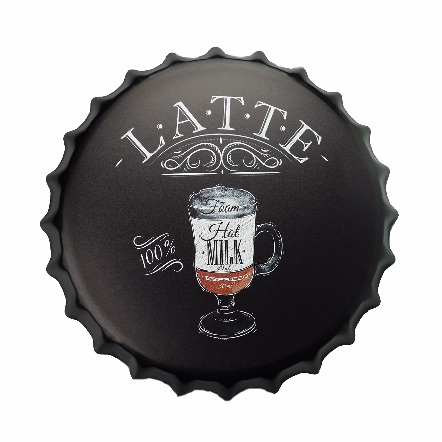 bottle cap latte 35 cm 1 bottle cap latte 35 cm