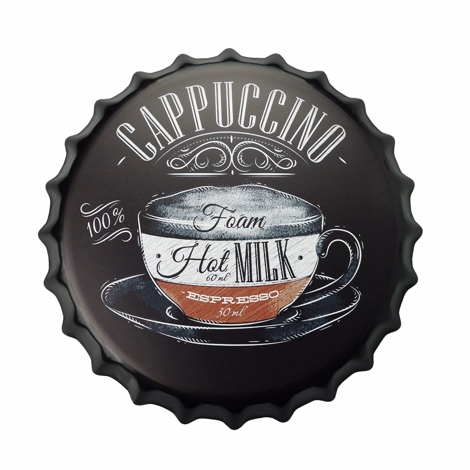 bottle cap cappuccino 35 cm 1 bottle cap cappuccino 35 cm