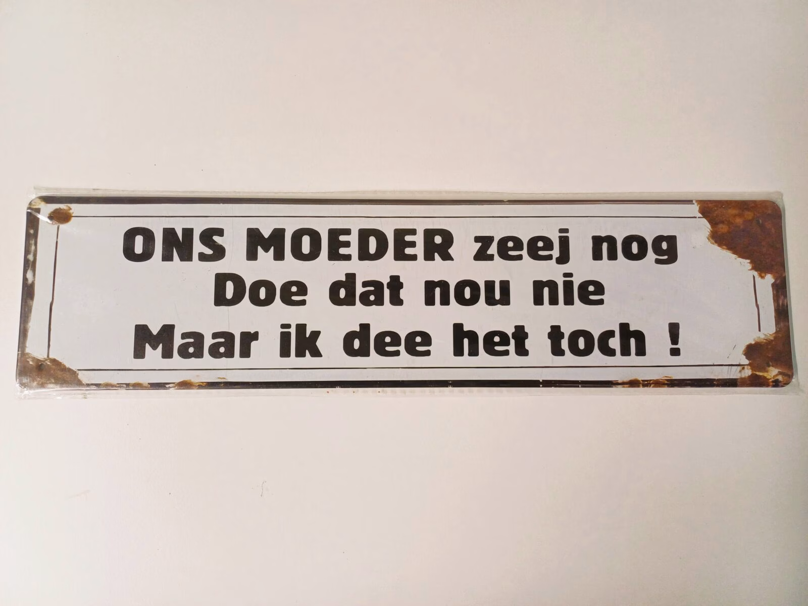 metalen bord 10 x 40 ons moeder zeej nog 1 metalen bord 10 x 40 ons moeder zeej nog