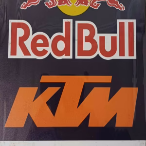 metalen bord ktm/red bull