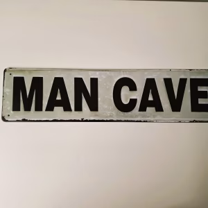metalen bord 10 x  40 mancave