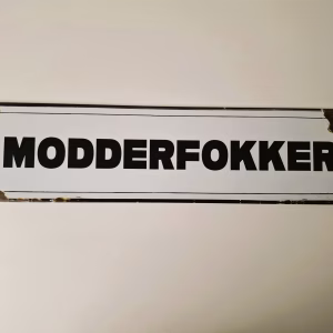 metalen bord 10 x 40 modderfokker