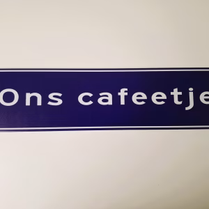 metalen bord 10 x 40 ons cafeetje