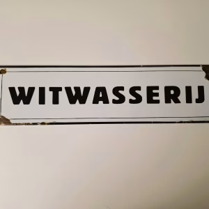 metalen bord 10 x40 witwasserij