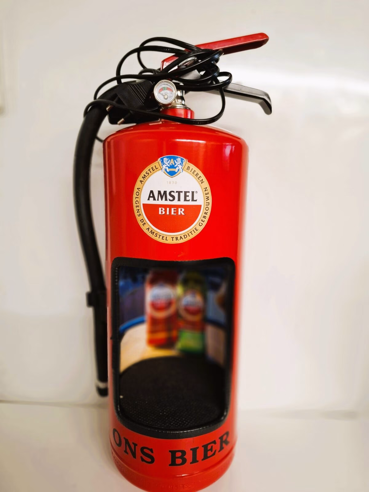 Brandblusser Lamp Amstel Bier | Mancave Lamp 1 Brandblusser lamp Amstel Bier