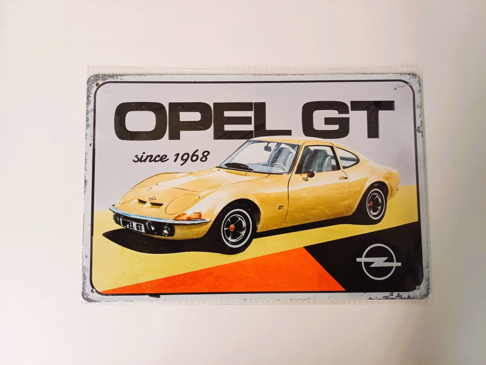 metalen bord opel gt 1 metalen bord opel gt
