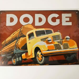 metalen bord dodge