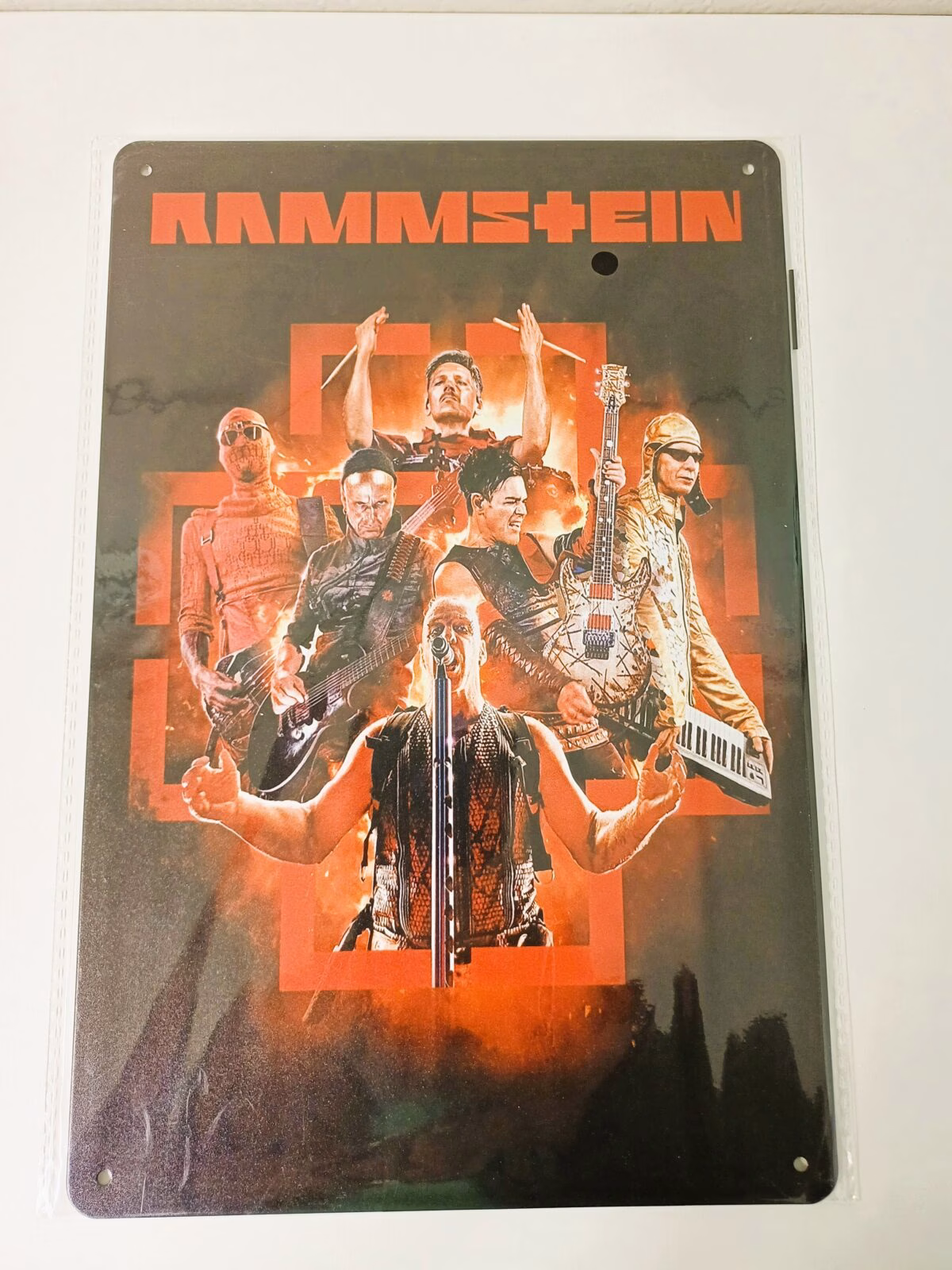 metalen bord rammstein 1 metalen bord rammstein