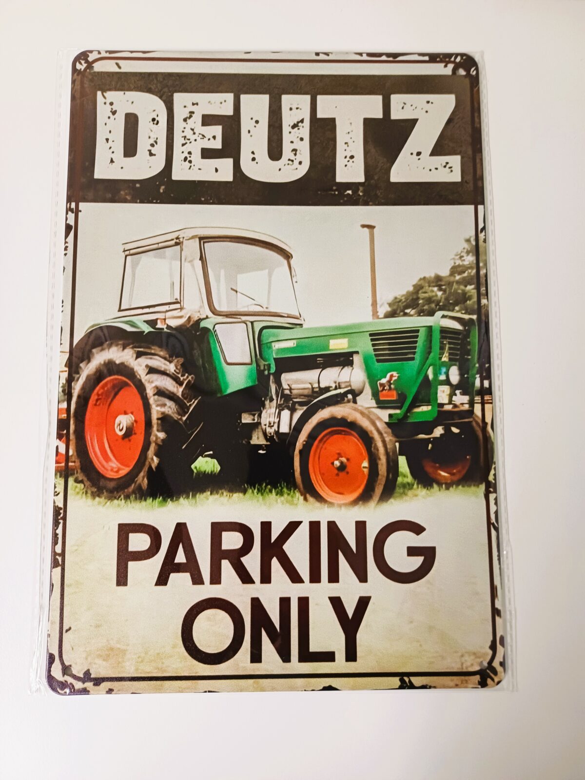 metalen bord deutz parking only