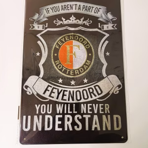 metalen bord feyenoord