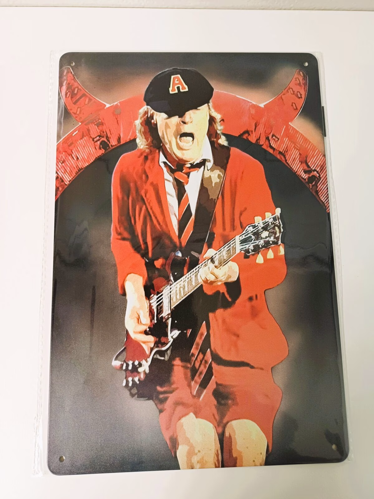 metalen bord zanger ac/dc 1 metalen bord zanger ac/dc