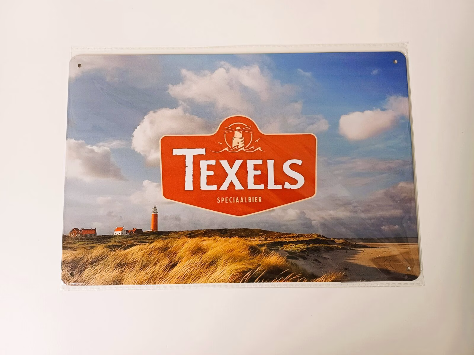 Metalen Bord Texels Bier – Bier Decoratie 30x20 cm 1 Metalen Bord Texels Bier bierdecoratie voor mancave en thuisbar 30x20 cm