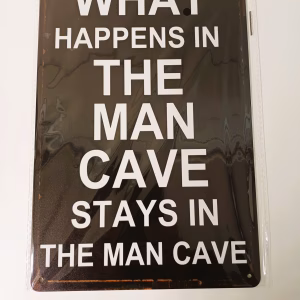 metalen bord what happens the mancave