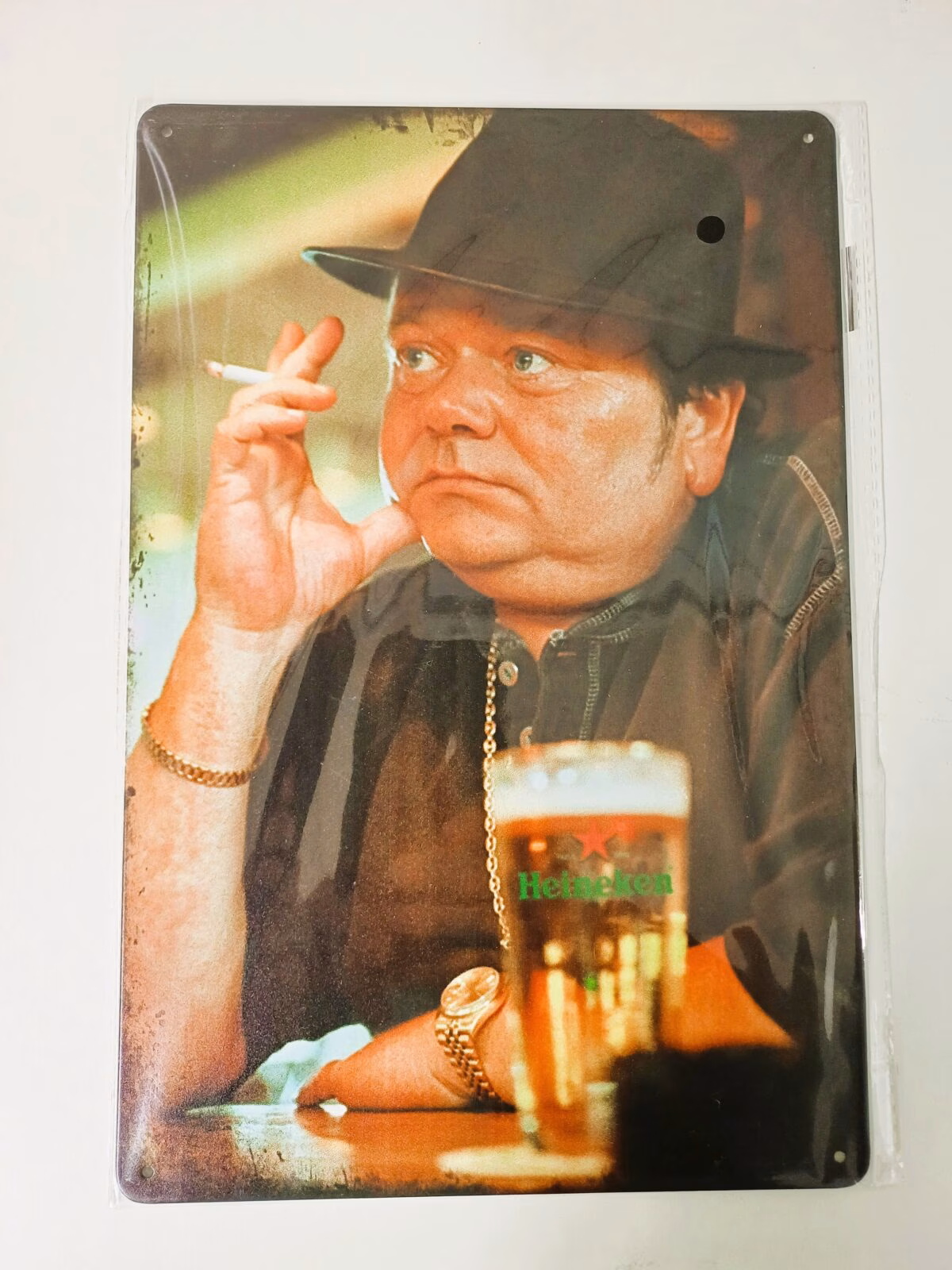 Metalen Bord André Hazes met Bier – Mancave Decoratie 30x20 cm 1 Metalen bord André Hazes met bier mancave decoratie 30x20 cm