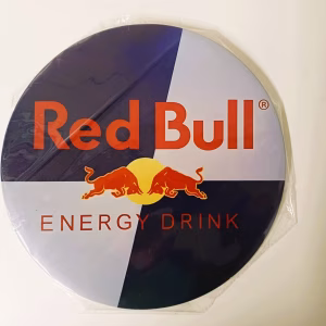 ronde plaat 30 cm red bull