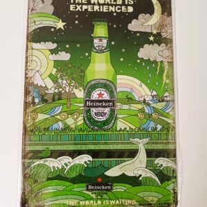 metalen bord heineken