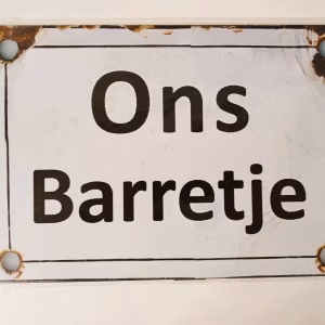 metalen bord ons barretje