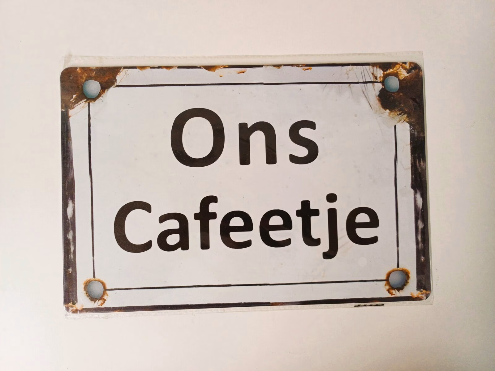 metalen bord ons cafeetje 1 metalen bord ons cafeetje