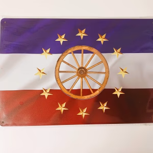 metalen bord reizigers