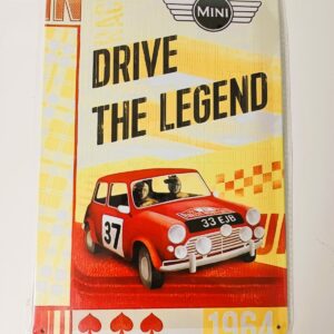 metalen bord mini drive the legend