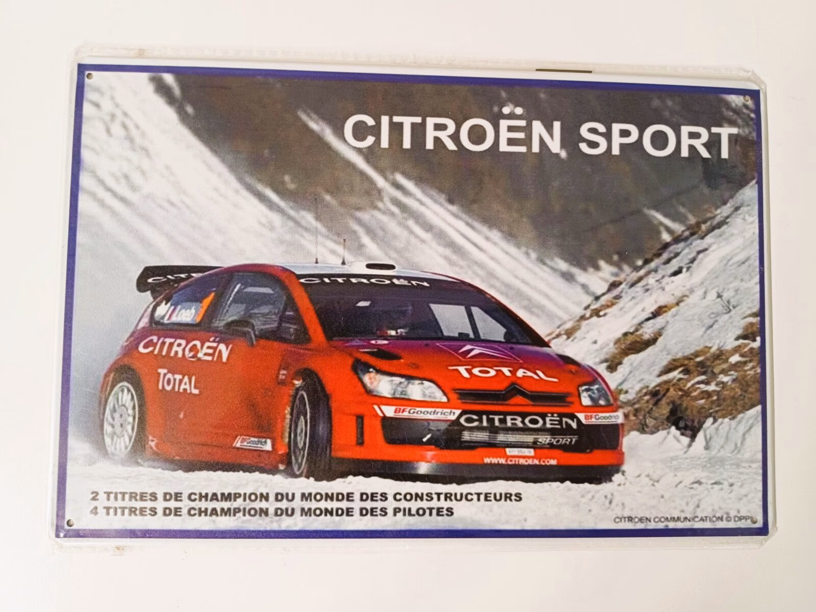 metalen bord citroen sport 1 metalen bord citroen sport