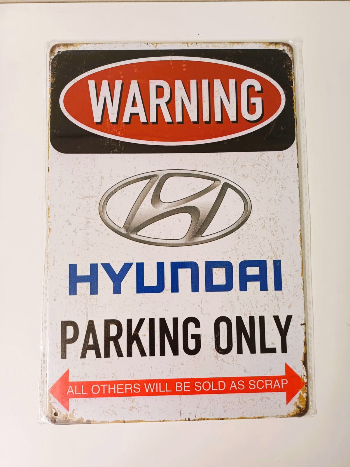 metalen bord hyundai parking only 1 metalen bord hyundai parking only
