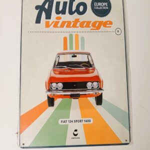 metalen bord auto vintage