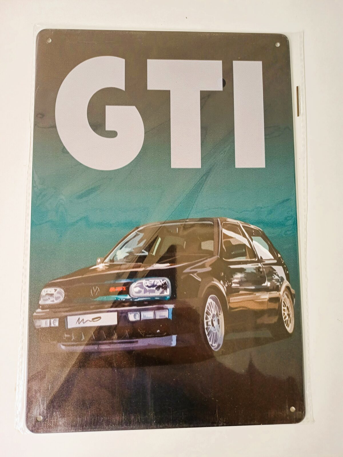 metalen bord vw golf gti