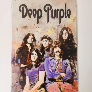 metalen bord deep purple
