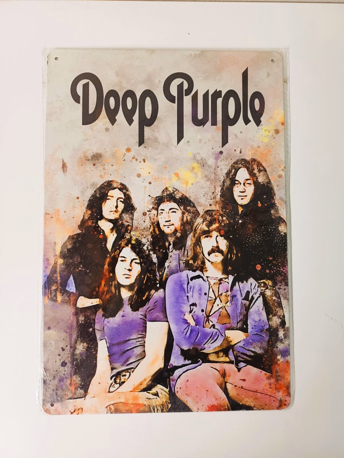 metalen bord deep purple 1 metalen bord deep purple