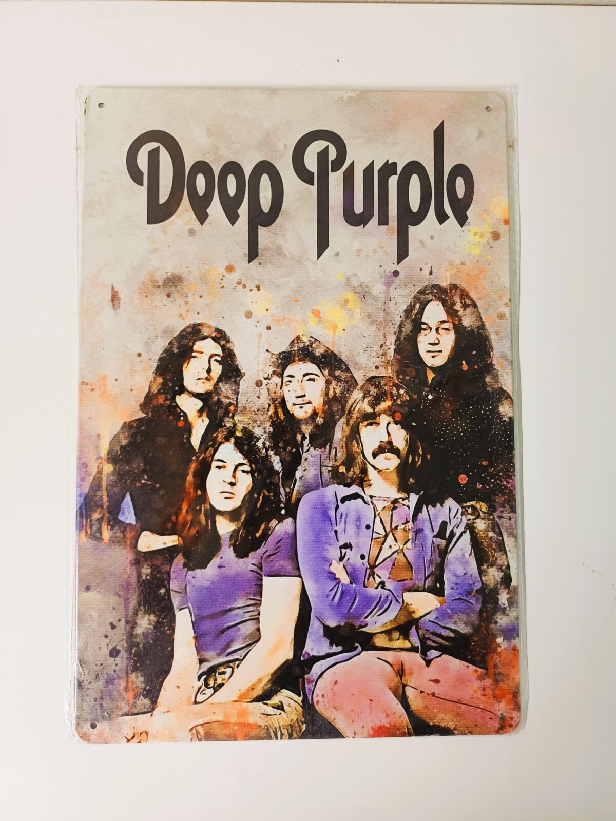 metalen bord deep purple