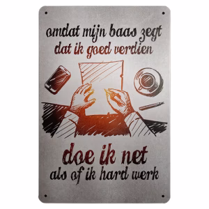 metalen bord goed verdienen