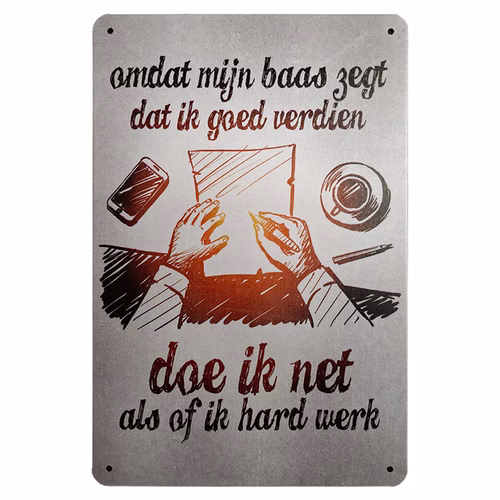 metalen bord goed verdienen 1 metalen bord goed verdienen