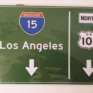 metalen bord Los Angeles