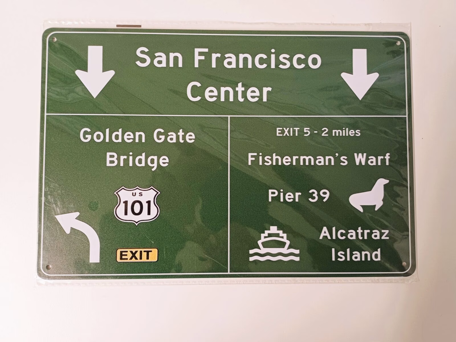 metalen bord San Francisco Center 1 metalen bord San Francisco Center