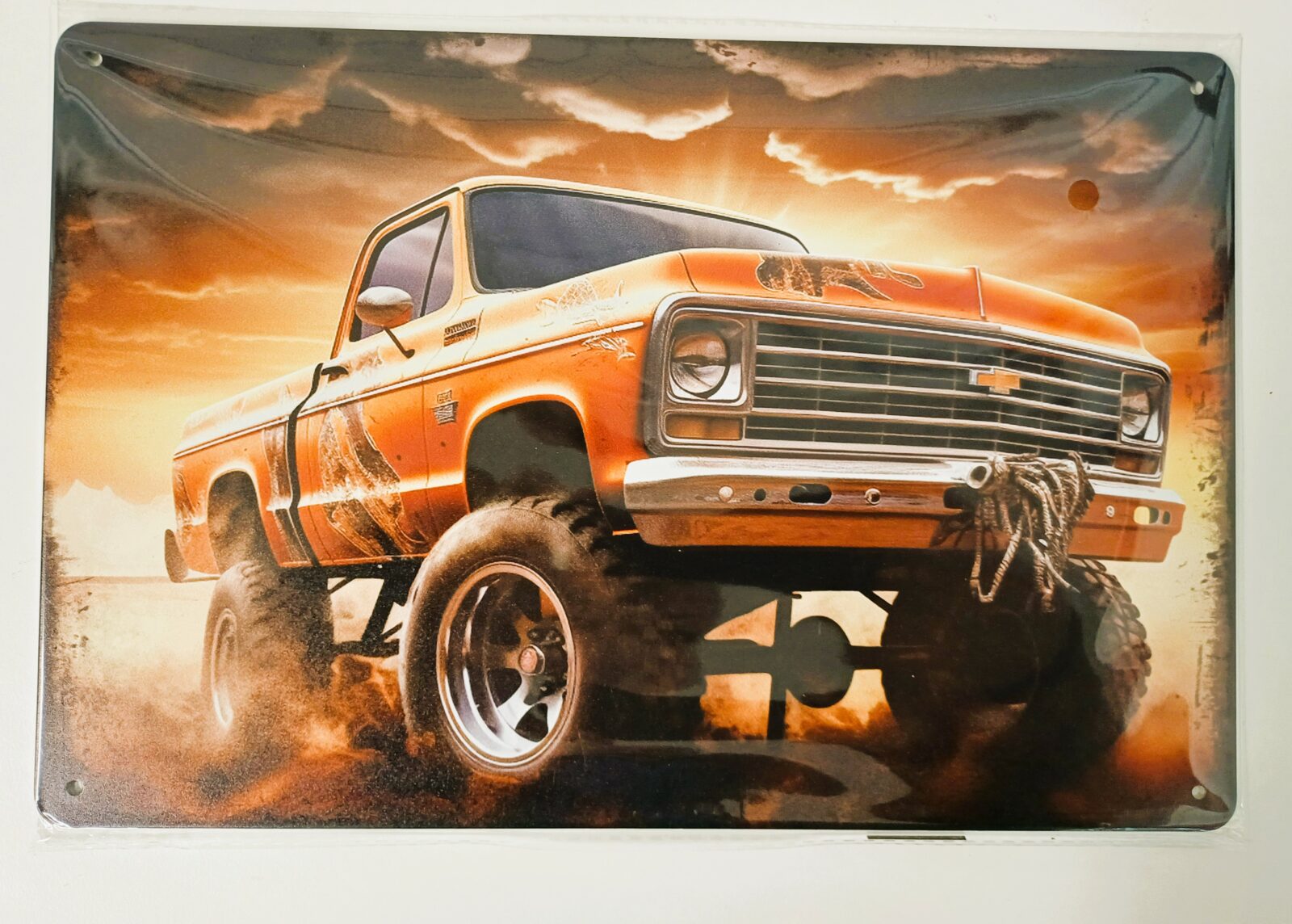 metalen bord chevrolet