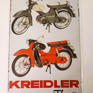 Metalen Bord Kreidler Florett Klassieke Brommers 30x20 cm
