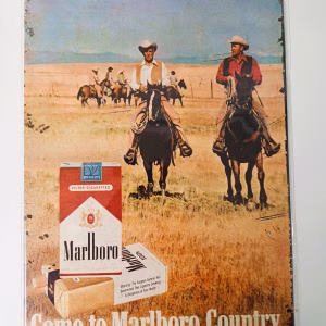 metalen bord come to marlboro country