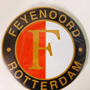 Ronde plaat 30 cm feyenoord