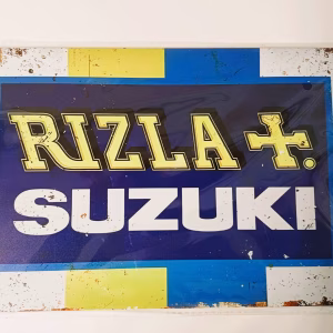 metalen bord rizla en suzuki