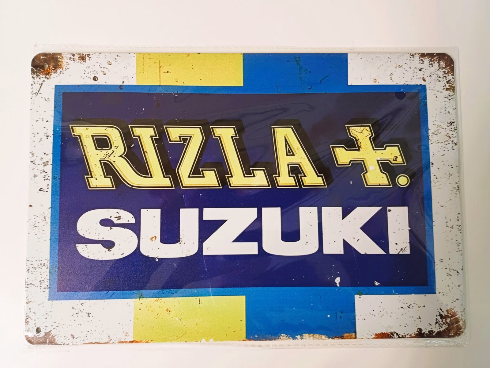 metalen bord rizla en suzuki 1 metalen bord rizla en suzuki