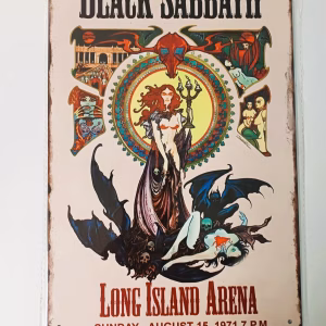metalen bord black sabbath