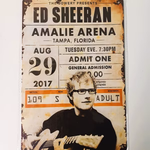 metalen bord ed sheeran
