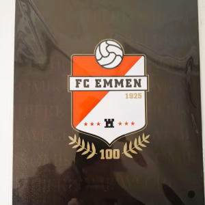 metalen bord fc emmen 100 jaar